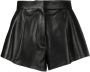 Alexander McQueen Leren shorts Zwart - Thumbnail 1