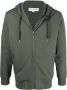 Alexander McQueen Hoodie met logostreep en rits Groen - Thumbnail 1