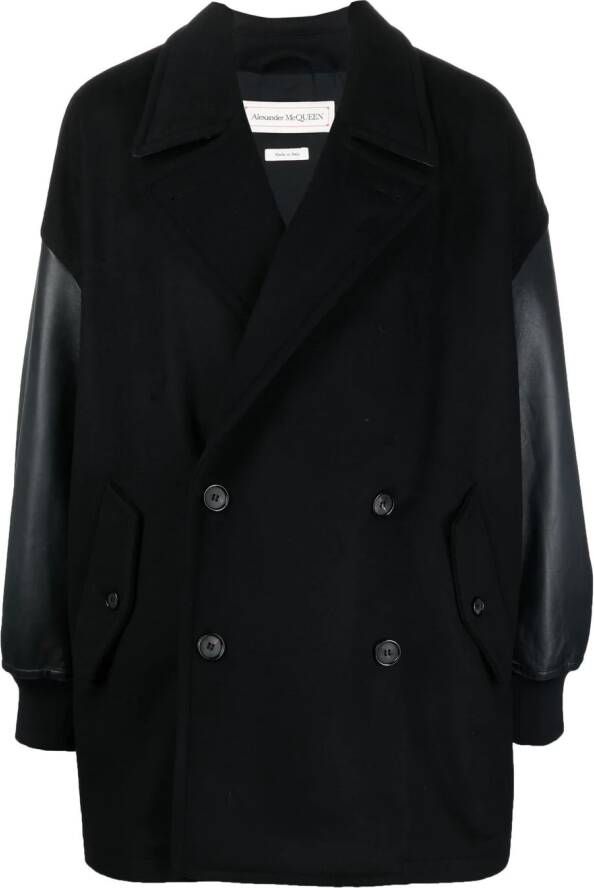 Alexander McQueen Jack met dubbele rij knopen Zwart