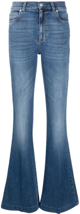 Alexander McQueen Jeans met logopatch Blauw