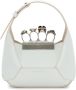 Alexander McQueen The Jewelled Hobo leren mini tas Wit - Thumbnail 1