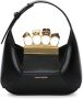 Alexander McQueen The Jewelled Hobo leren mini tas Zwart - Thumbnail 1