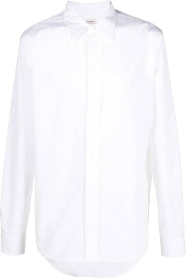 Alexander McQueen Katoenen overhemd Wit