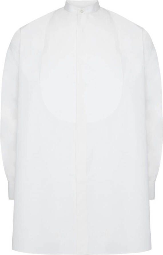 Alexander McQueen Kraagloos overhemd Wit