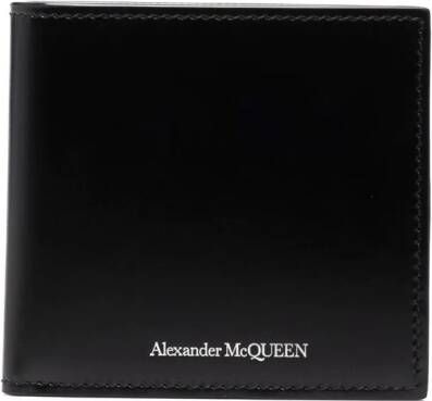 Alexander McQueen Leren portemonnee Zwart