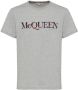 Alexander McQueen T-shirt met geborduurd logo Grijs - Thumbnail 1
