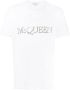 Alexander McQueen T-shirt met geborduurd logo Wit - Thumbnail 1
