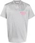 Alexander McQueen T-shirt met geborduurd logo Grijs - Thumbnail 1