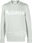 Alexander McQueen Trui met logo-intarsia Groen - Thumbnail 1