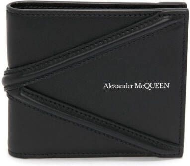 Alexander McQueen Portemonnee met logoplakkaat Zwart