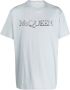 Alexander McQueen T-shirt met logoprint Grijs - Thumbnail 1