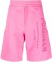 Alexander McQueen Trainingsshorts met logoprint Roze - Thumbnail 1