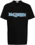 Alexander McQueen T-shirt met logoprint Zwart - Thumbnail 1