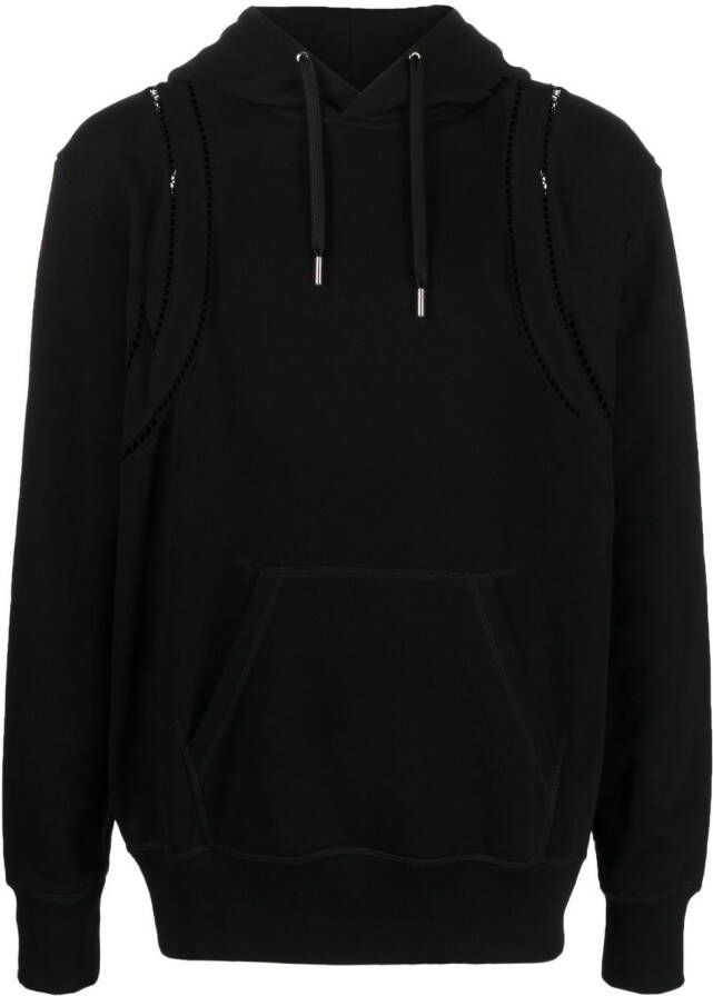 Alexander McQueen Katoenen hoodie Zwart