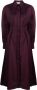 Alexander McQueen Midi-jurk met lange mouwen Paars - Thumbnail 1