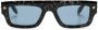 Alexander McQueen Eyewear Zonnebril met vierkant montuur Zwart - Thumbnail 1