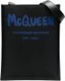 Alexander McQueen Messengertas met logoprint Zwart - Thumbnail 1