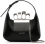 Alexander McQueen The Jewelled Hobo leren mini tas Zwart - Thumbnail 1