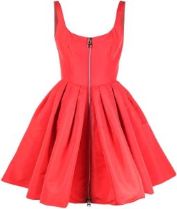 Alexander McQueen Mouwloze jurk Rood