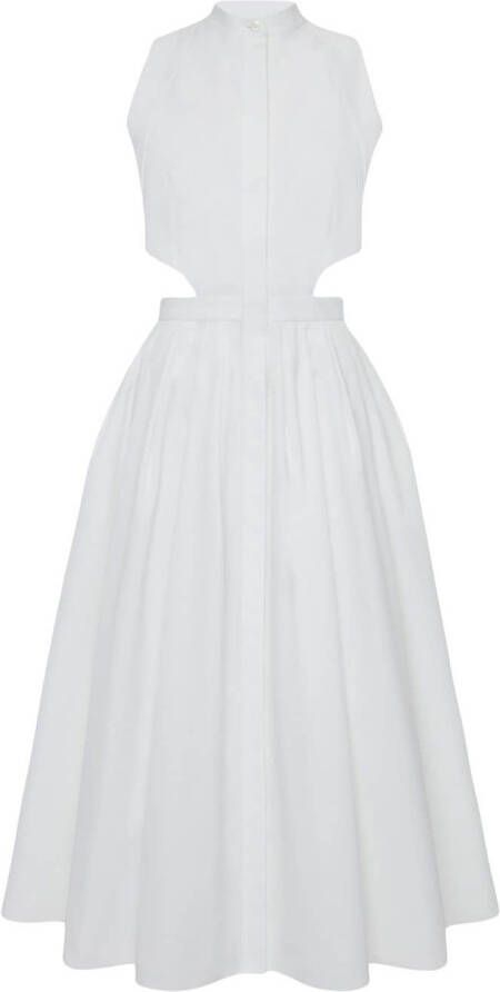 Alexander McQueen Mouwloze jurk Wit