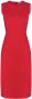 Alexander McQueen Mouwloze midi-jurk Rood - Thumbnail 1