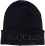 Alexander McQueen Muts met logoprint Blauw - Thumbnail 1