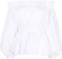 Alexander McQueen Off-shoulder blouse Wit - Thumbnail 1