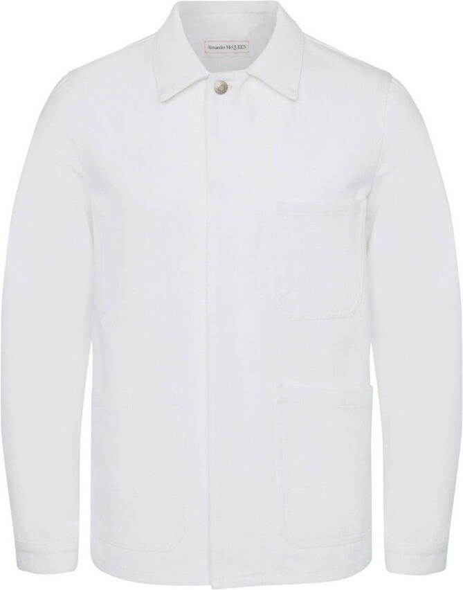 Alexander McQueen Overhemd met klassieke kraag Wit