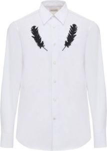 Alexander McQueen Overhemd met patch Wit
