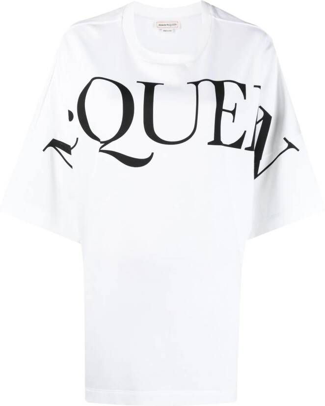 Alexander McQueen Oversized T-shirt Wit