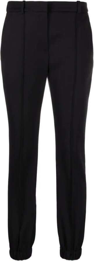 Alexander McQueen Pantalon met elastische cuffs Zwart