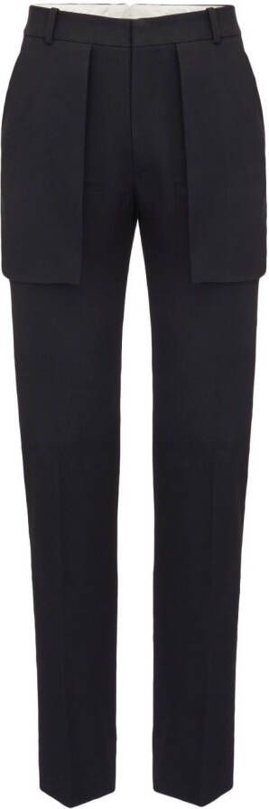 Alexander McQueen Pantalon met opgestikte zakken Zwart