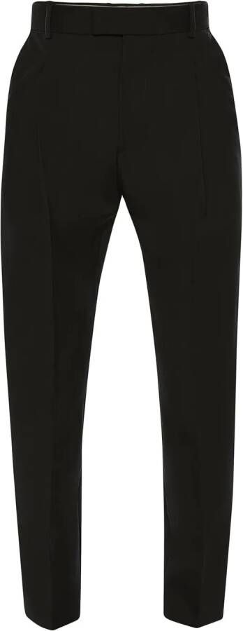 Alexander McQueen Pantalon met satijnen vlak Zwart