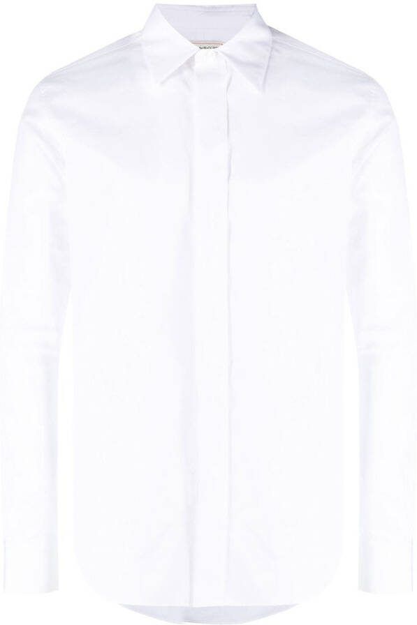 Alexander McQueen Overhemd met puntkraag Wit