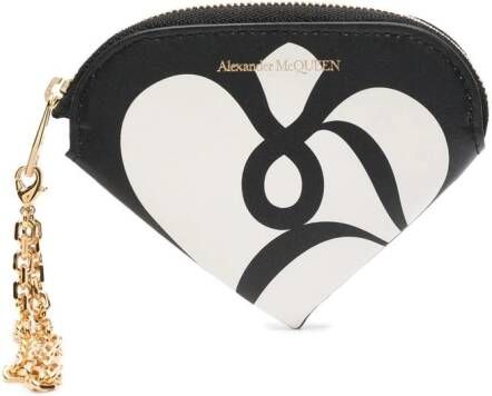 Alexander McQueen Portemonnee met logoprint Zwart