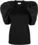 Alexander McQueen T-shirt met pofmouwen Zwart - Thumbnail 1