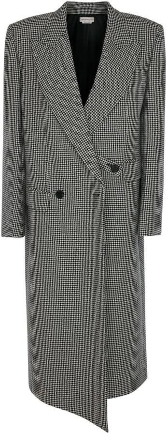 Alexander McQueen Sailorjas met pied-de-poule print Zwart