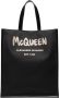 Alexander McQueen Shopper met geborsteld logo Zwart - Thumbnail 1