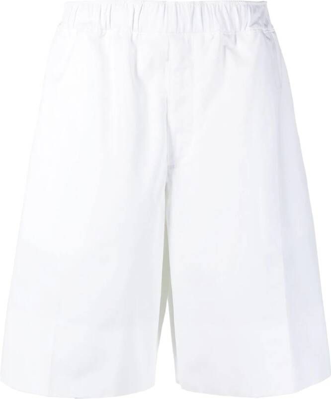 Alexander McQueen Shorts met elastische taille Wit