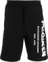 Alexander McQueen Shorts met logoprint Zwart - Thumbnail 1