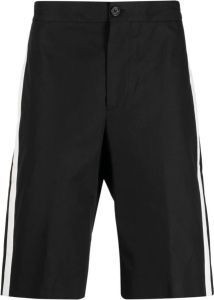 Alexander McQueen Bermuda shorts met zijstreep Zwart