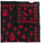 Alexander McQueen Classic Skull sjaal Zwart - Thumbnail 1