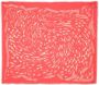 Alexander McQueen Sjaal met doodskopprint Rood - Thumbnail 1