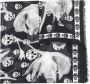 Alexander McQueen Sjaal met doodskopprint Wit - Thumbnail 1