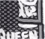 Alexander McQueen Sjaal met logoprint Zwart - Thumbnail 1