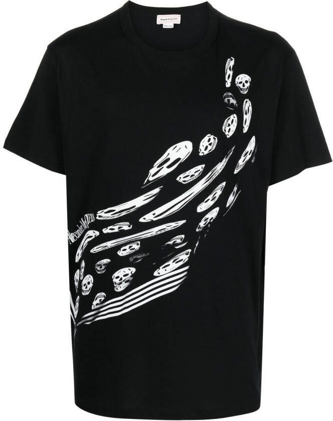 Alexander McQueen T-shirt met print Zwart
