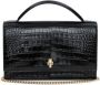 Alexander McQueen Skull schoudertas met krokodillen-reliëf Zwart - Thumbnail 1