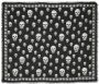 Alexander McQueen Sjaal met doodskopprint Zwart - Thumbnail 1