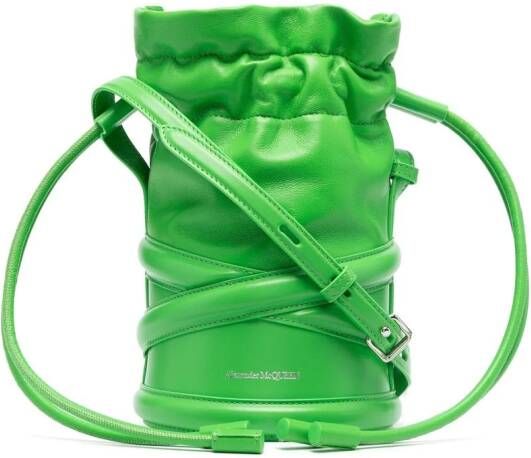 Alexander McQueen Soft Curve bucket-tas Groen