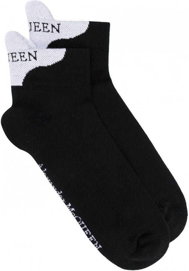 Alexander McQueen Sokken met kenmerkend logo Zwart